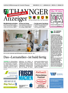 Thaynger Anzeiger vom 25. Februar 2025