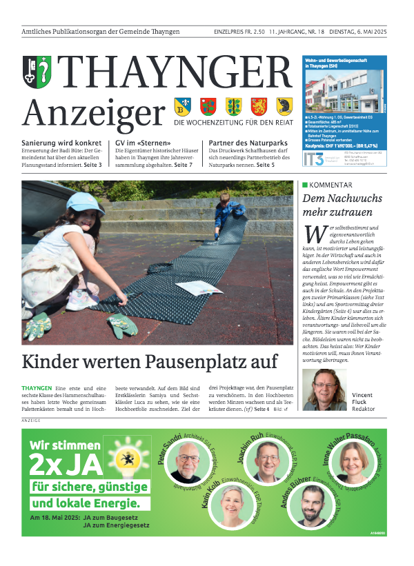 Thaynger Anzeiger vom 6. Mai 2025