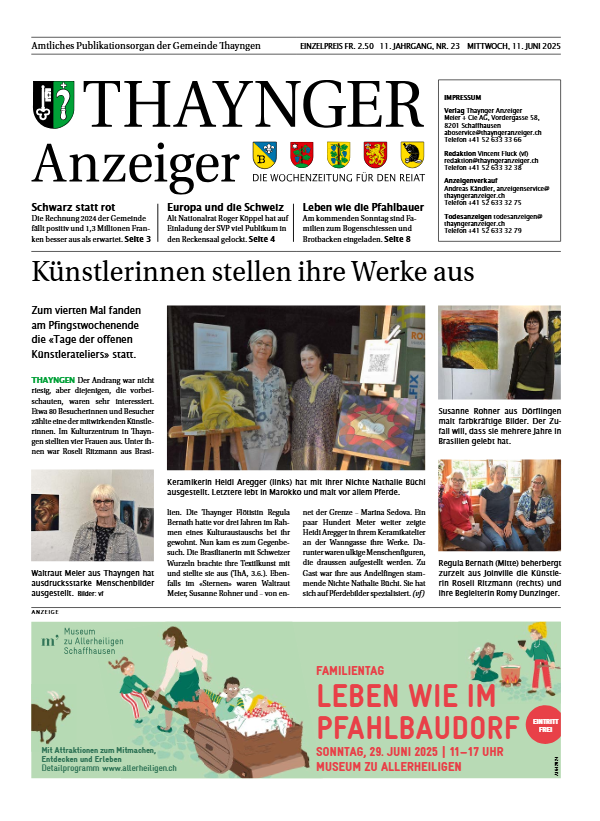 Thaynger Anzeiger vom 11. Juni 2025