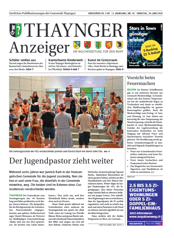 Thaynger Anzeiger vom 30. Juni 2026